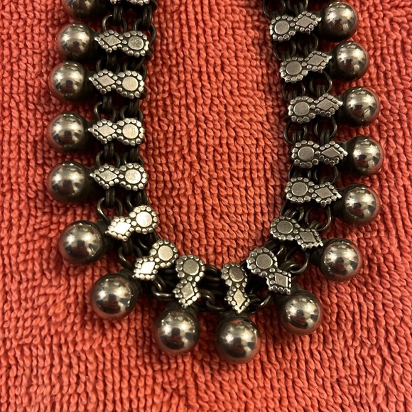 Boho, tribal Thai silver necklace - Picture 3 of 4